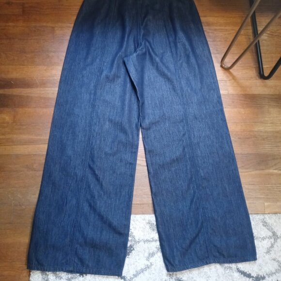 COS high rise wide leg trouser in indigo blue (sz10) - Picture 15 of 15